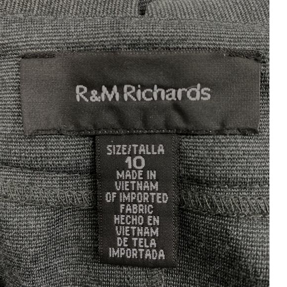 R & M Richards Whimsigoth Dress Womens Size 10 Gray Collar Rosettes Swirl Ruffle - Picture 5 of 12